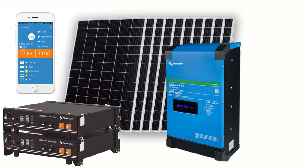 Victron-easy-solar-+-pylontech-5kWh